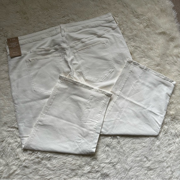 Madewell Jeans The Plus Perfect Vintage Wide-Leg Crop Tile White 20W NWT New - Picture 4 of 14